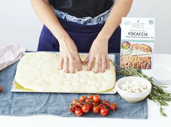 Préparation pour Focaccia, pain italien au romarin bio - Pour 8 personnes - 595g 3