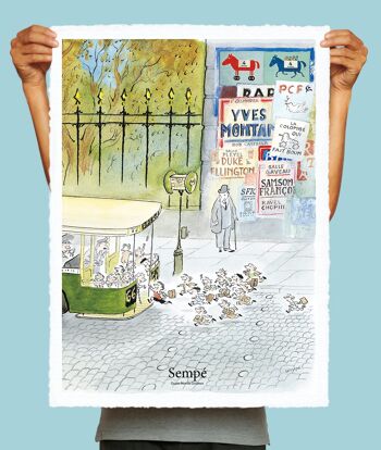 AFFICHE 56x76 cm SEMPE BUS