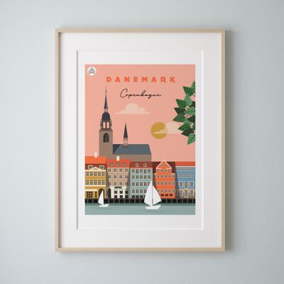 Affiche DANEMARK / Copenhague