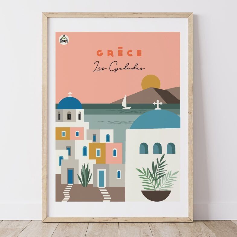 Poster GRECIA - Le Cicladi