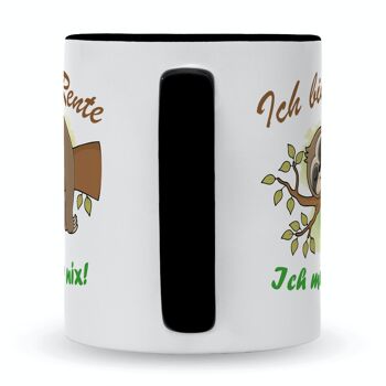 Mug imprimé avec dicton - paresseux à la retraite - 330 ml 2
