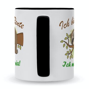 Mug imprimé avec dicton - paresseux à la retraite - 330 ml 14