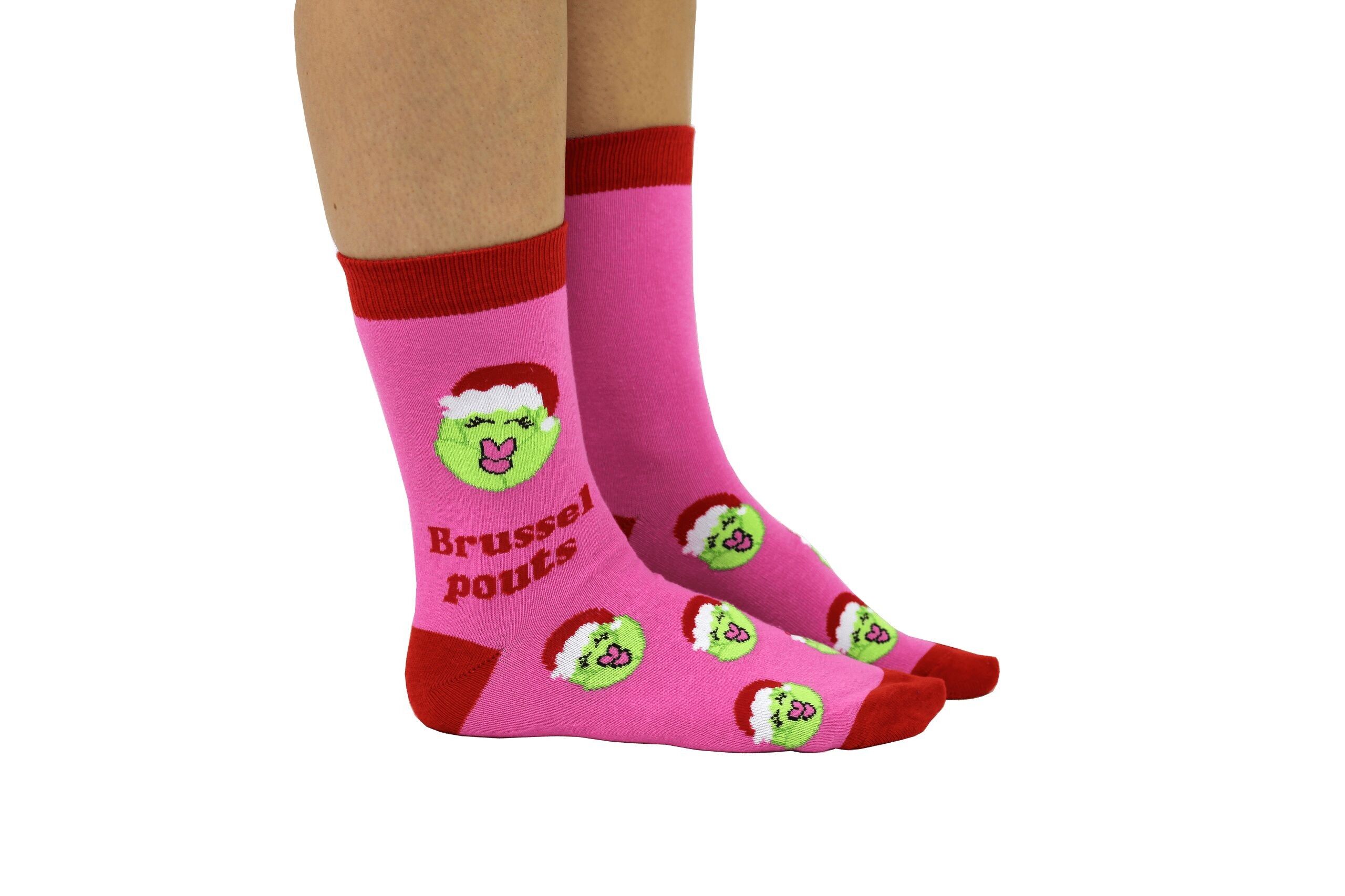 BRUSSEL POUTS - 1 paire de chaussettes de Noël | Cockney Spaniel