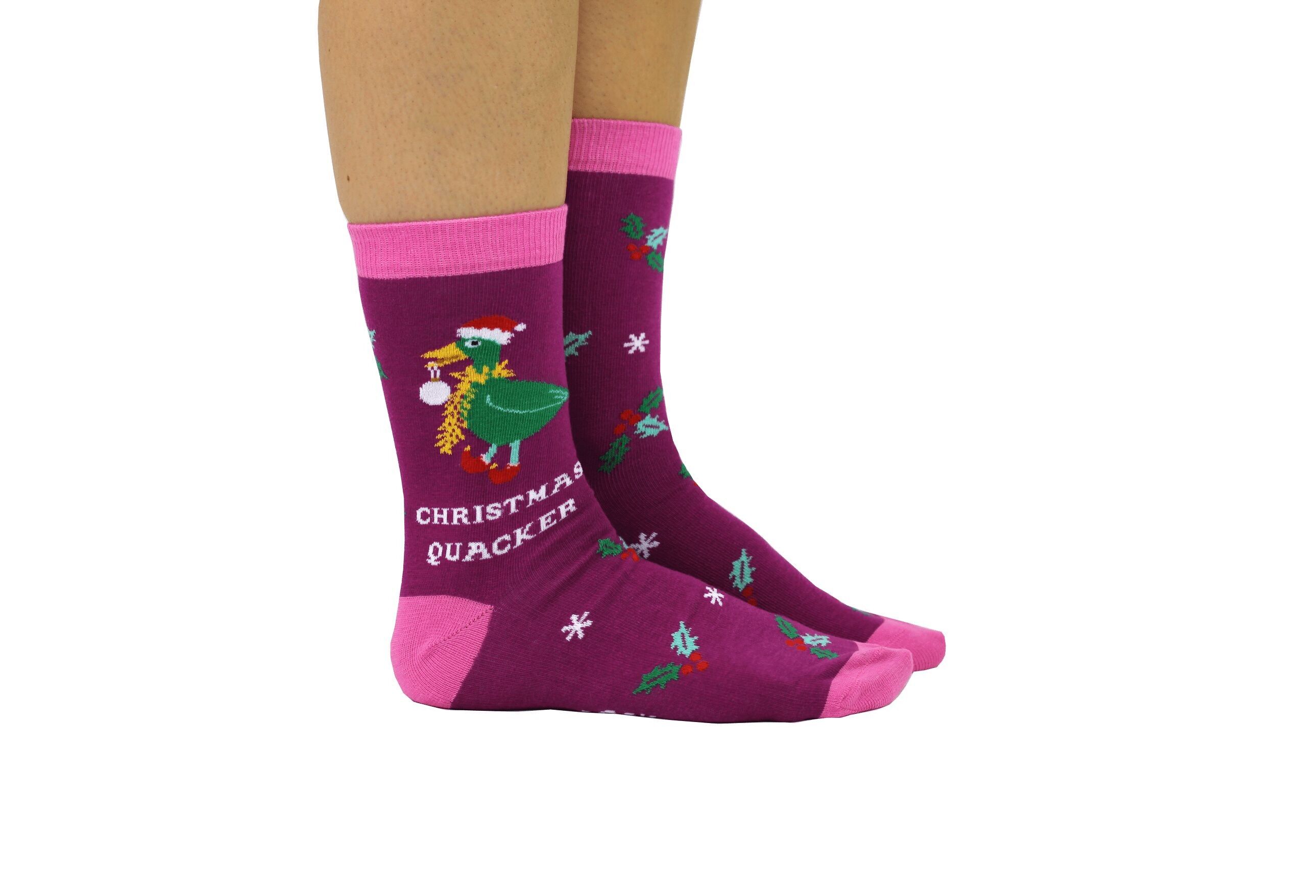 CHRISTMAS QUACKERS - 1 Paar Socken | Cockney Spaniel