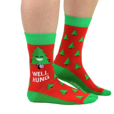 WELL HUNG - 1 PAIR OF COCKNEY SPANIEL SOCKS UK 6-11, EUR 39-46, US 6.5-11.5