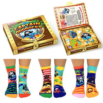CAPITÁN CALCETINES DESGRANDES | Caja de regalo de 6 calcetines desgañados - United Oddsocks