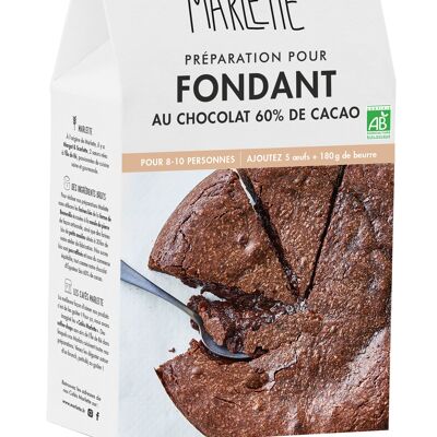 Preparation for organic cakes: Chocolate Fondant - Large format! 610g