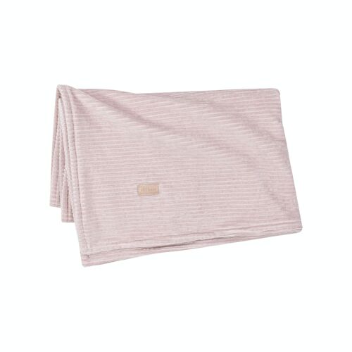 Velvet blanket for bed - MAUVE PINK