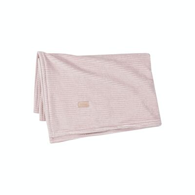 Velvet blanket for cradle - MAUVE PINK