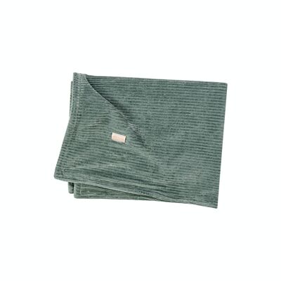 Velvet blanket for cradle - VINTAGE GREEN