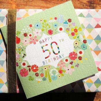 FLN50 Floral 50e anniversaire carte 5
