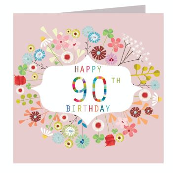 FLN90 Floral 90e anniversaire Carte 1