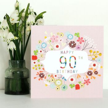 FLN90 Floral 90e anniversaire Carte 3