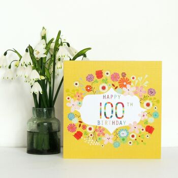 FLN100 Carte florale du 100e anniversaire 3
