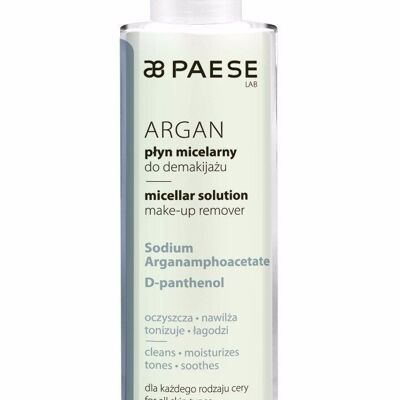 Agua micelar con aceite de argán PAESE