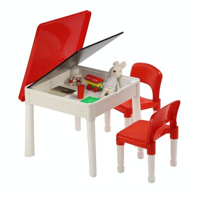 6-in-1-Aktivitäts-Tisch- und Stuhl-Set für Kinder