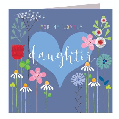 FLG04 Lovely Daughter Greetings Card