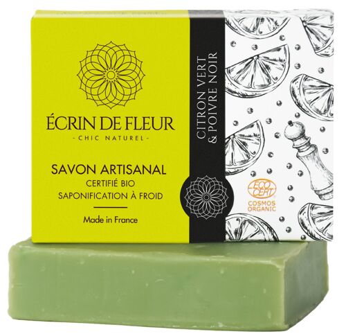 Lime & Black Soap 90g