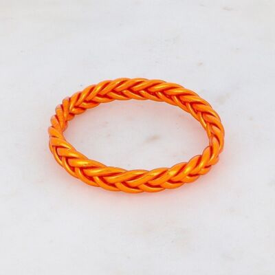 Brazalete budista trenzado naranja