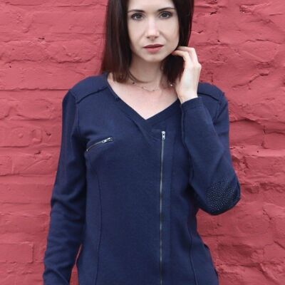 2101CA – Long Sleeve Rhinestone Cardigan