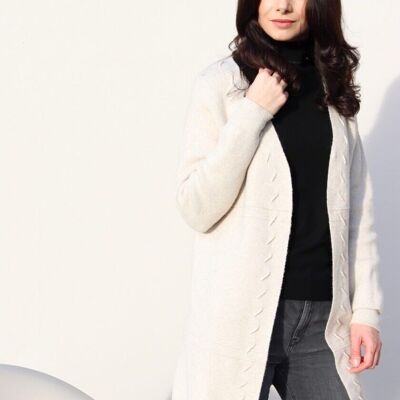 2047MA – Long Sleeve Knitted Coat