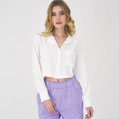 Camisa vaporosa corta