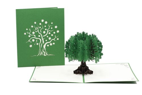 Baum, grün Pop-Up-Karte 3d Klappkarte