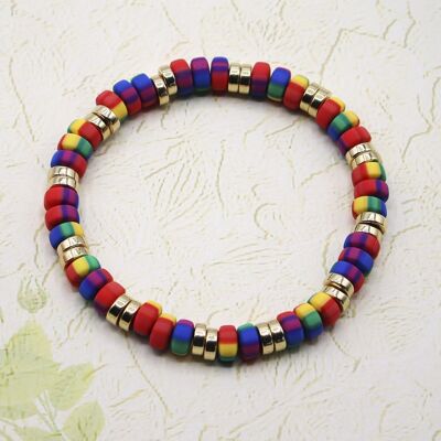 Bracelet Baily arc-en-ciel multicolore