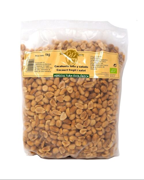 Cacahuetes Pelados Fritos y Salados Eco 1Kg