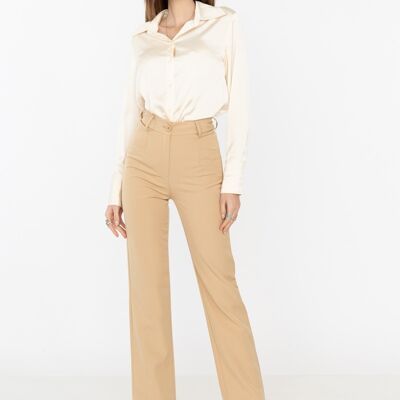 Pantalón traje TAUPE SLIM