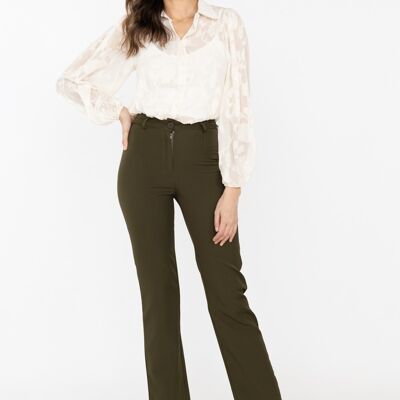 Pantalon de costume SLIM KAKI