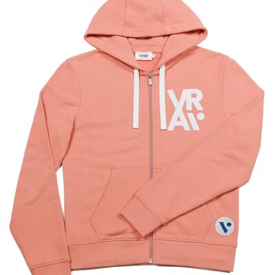 the coral zip-up