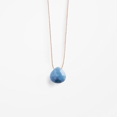 Blue Opal Fine Cord Necklace