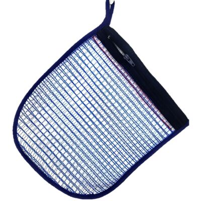 Mesh with Zip - L - BLUE