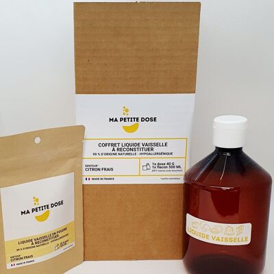 Box Dishwashing liquid to be reconstituted - Fresh lemon scent 500 ml