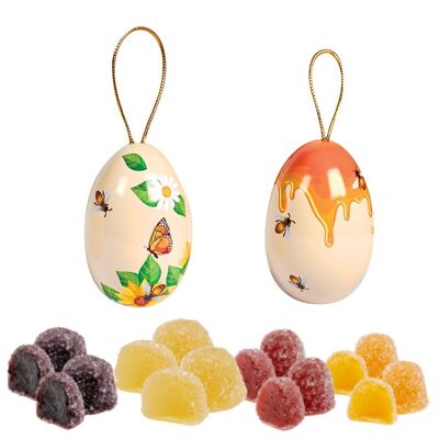 Set de 18 Huevos de Pascua de Abeja - Bolas de Arándano, Frambuesa, Pera, Albaricoque - 50g