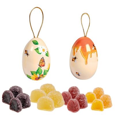 Set of 18 Bee Easter Eggs - Blueberry, Raspberry, Pear, Apricot Balls - 50g