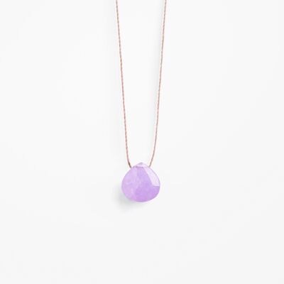 Lilac Jade Fine Cord Necklace