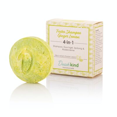Duschkind Naturkosmetik Shampoing Solide Gingembre Citron