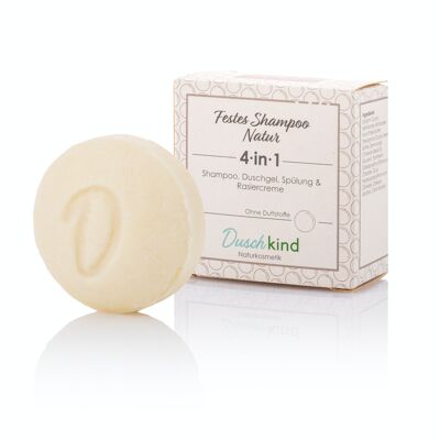 Duschkind natural cosmetics solid shampoo natural fragrance free with jojoba oil