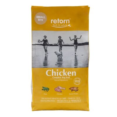 Pienso natural para perros de pollo croqueta pequeña de RETORN