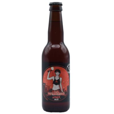 Cerveza ámbar La Pétroleuse cervecería Pirate de Clain 75 cl