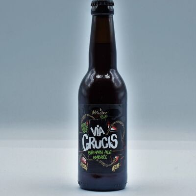 Amber beer Via Crucis organic Mélusine 33cl
