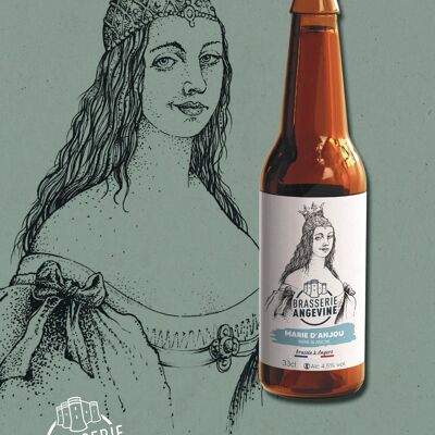 Bière blanche Marie D'anjou brasserie Angevine 33 cl