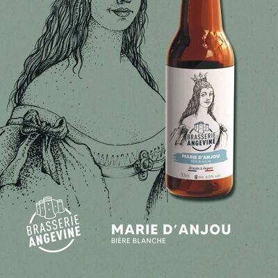 Bière blanche Marie D'anjou brasserie Angevine 33 cl