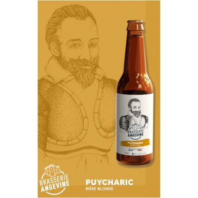 Bière blonde Puycharic brasserie Angevine 33 cl