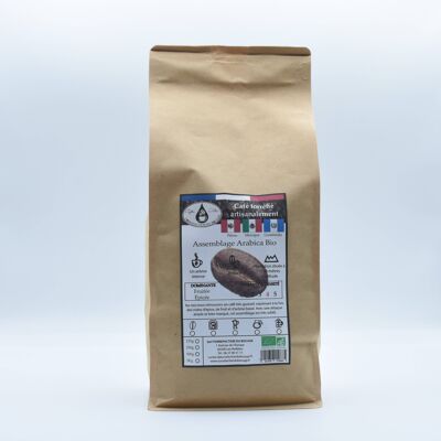 Organic Arabica blend coffee beans 125g