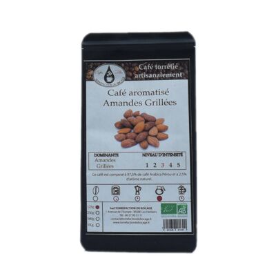 Coffee flavored with almonds organic artisanal roasting 125g