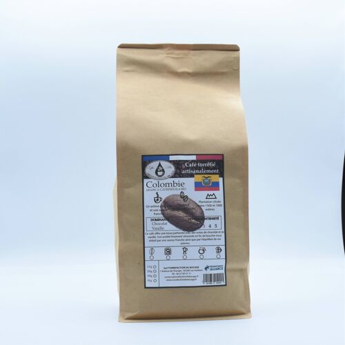 Café Colombie Excelso Bio grains 1kg