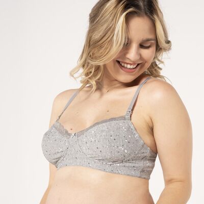 Soutien-gorge d'allaitement imprimé marbré